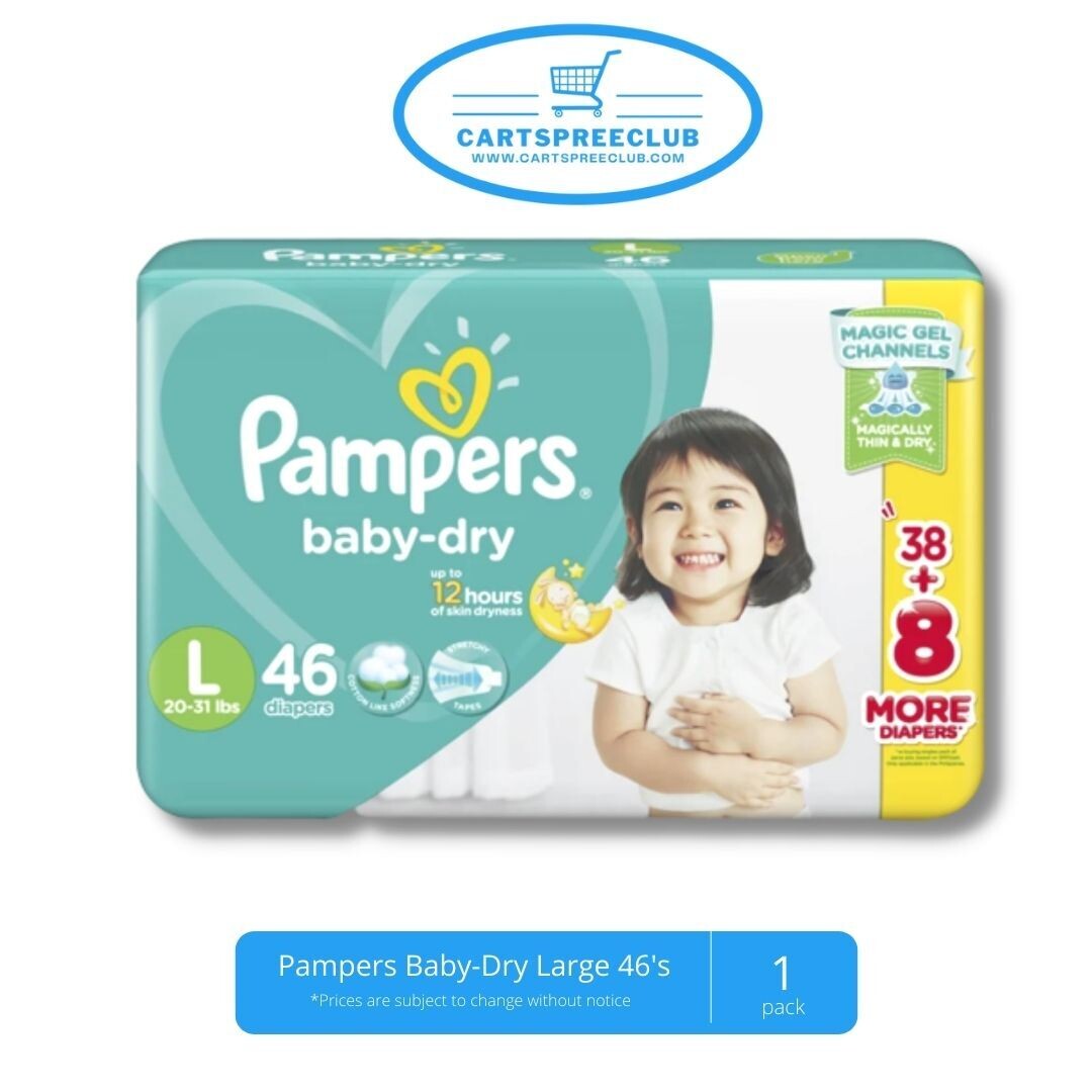 Pampers Baby Dry Large 46's
