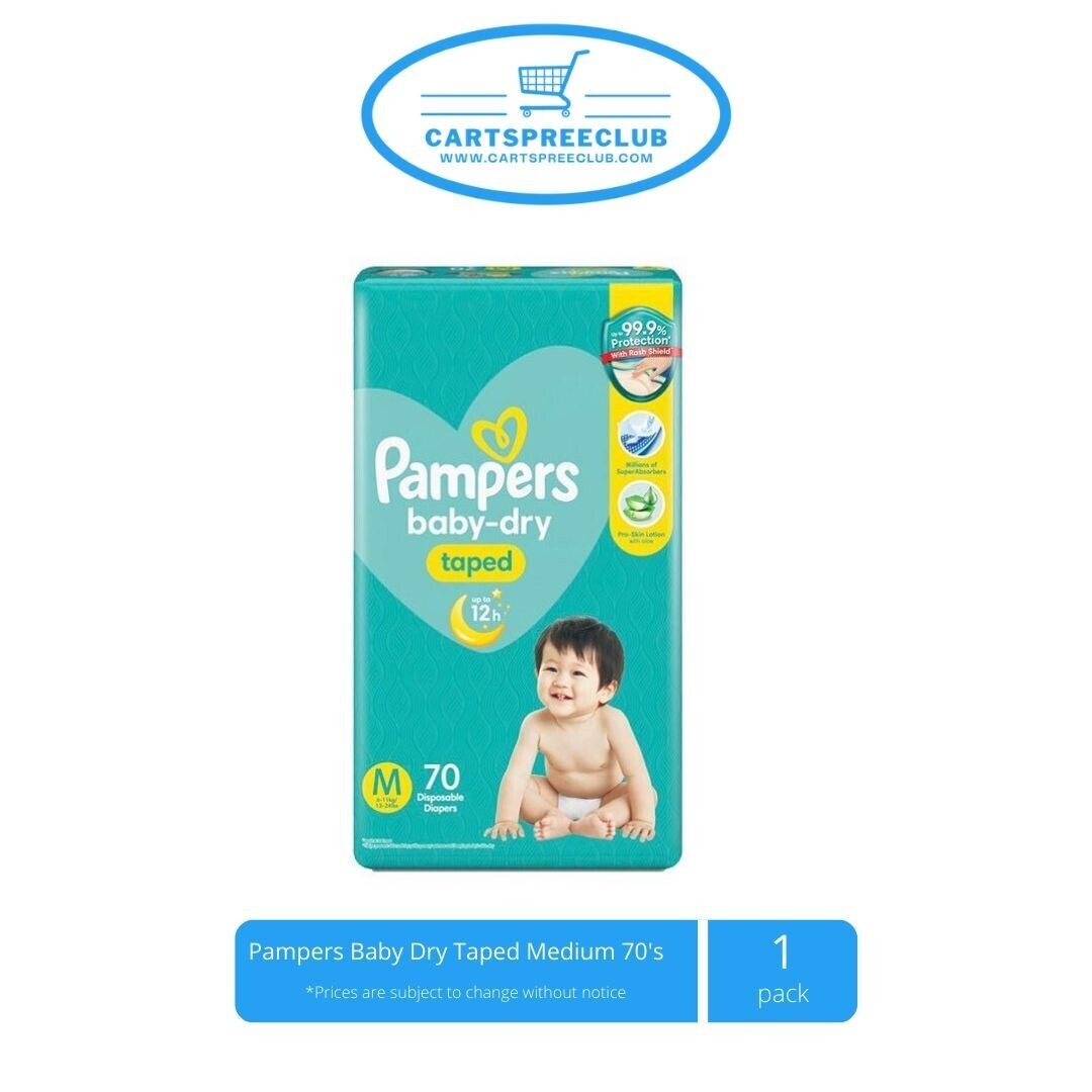 Pampers Baby Dry Taped Medium 70&#39;s