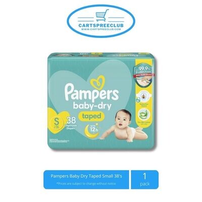 Pampers Baby Dry Taped Small 38's
