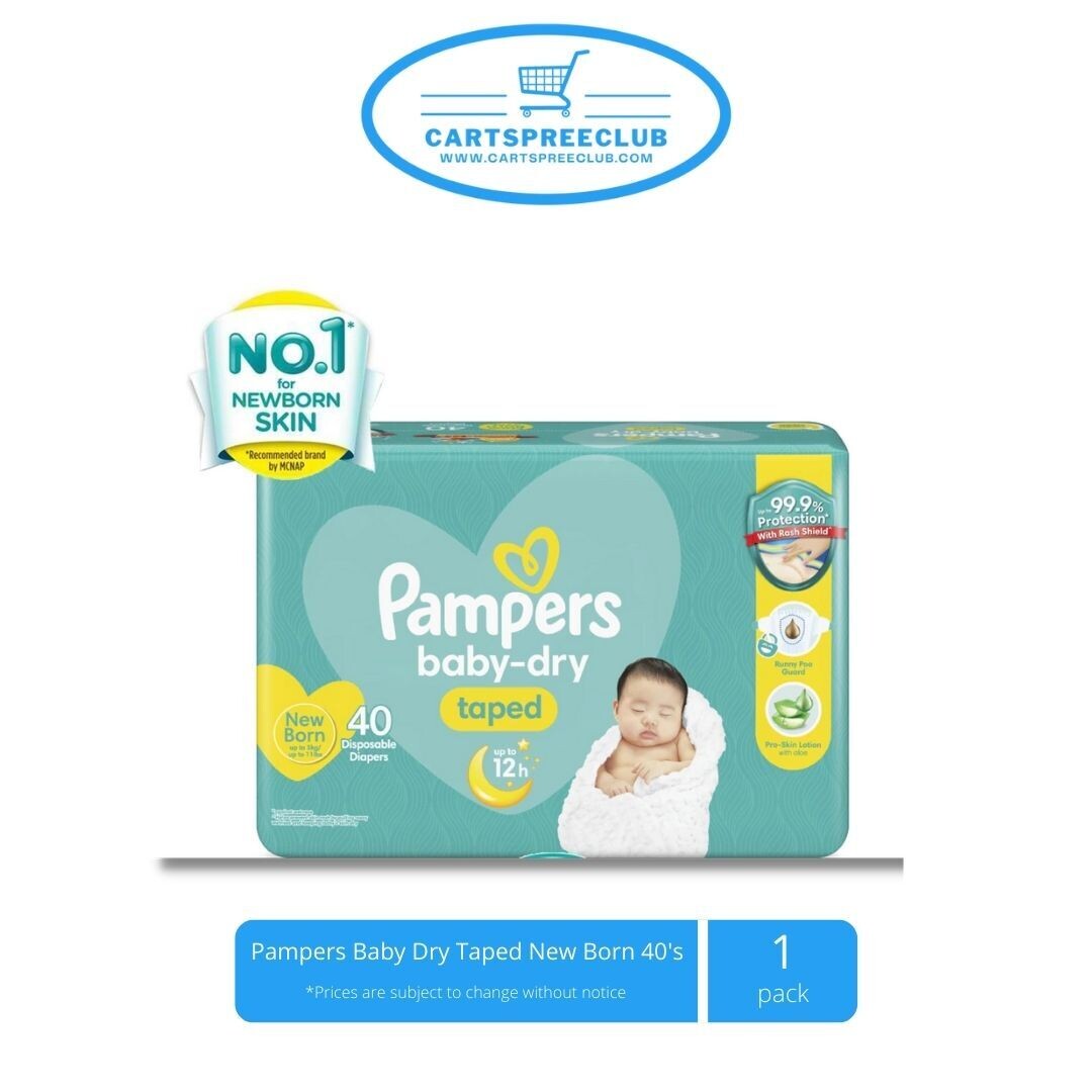 Pampers Baby Dry Taped New Born 40's