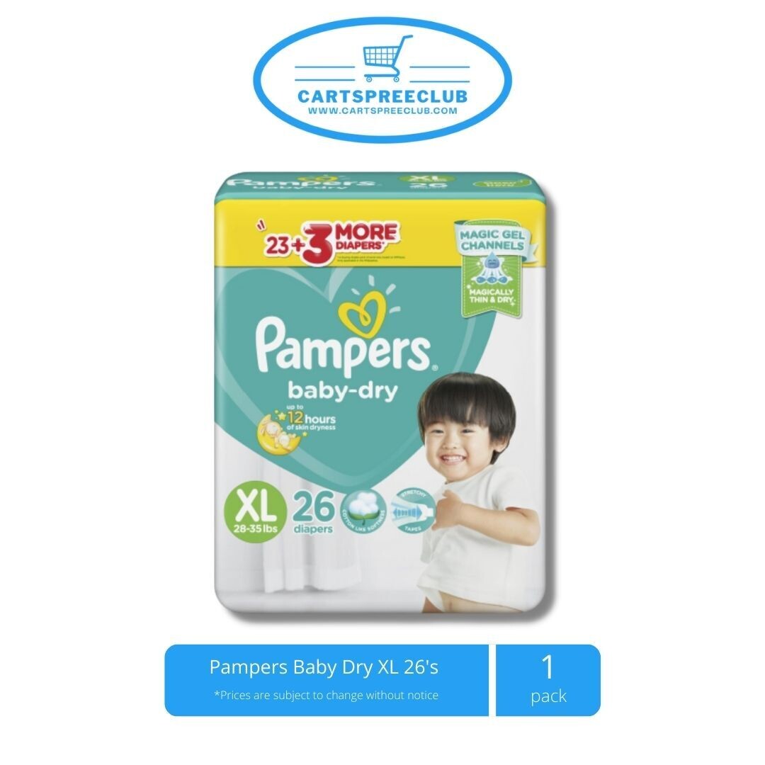 Pampers Baby Dry XL 26's