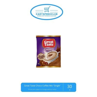 Great Taste Choco Coffee Mix &quot;Single&quot; 30g