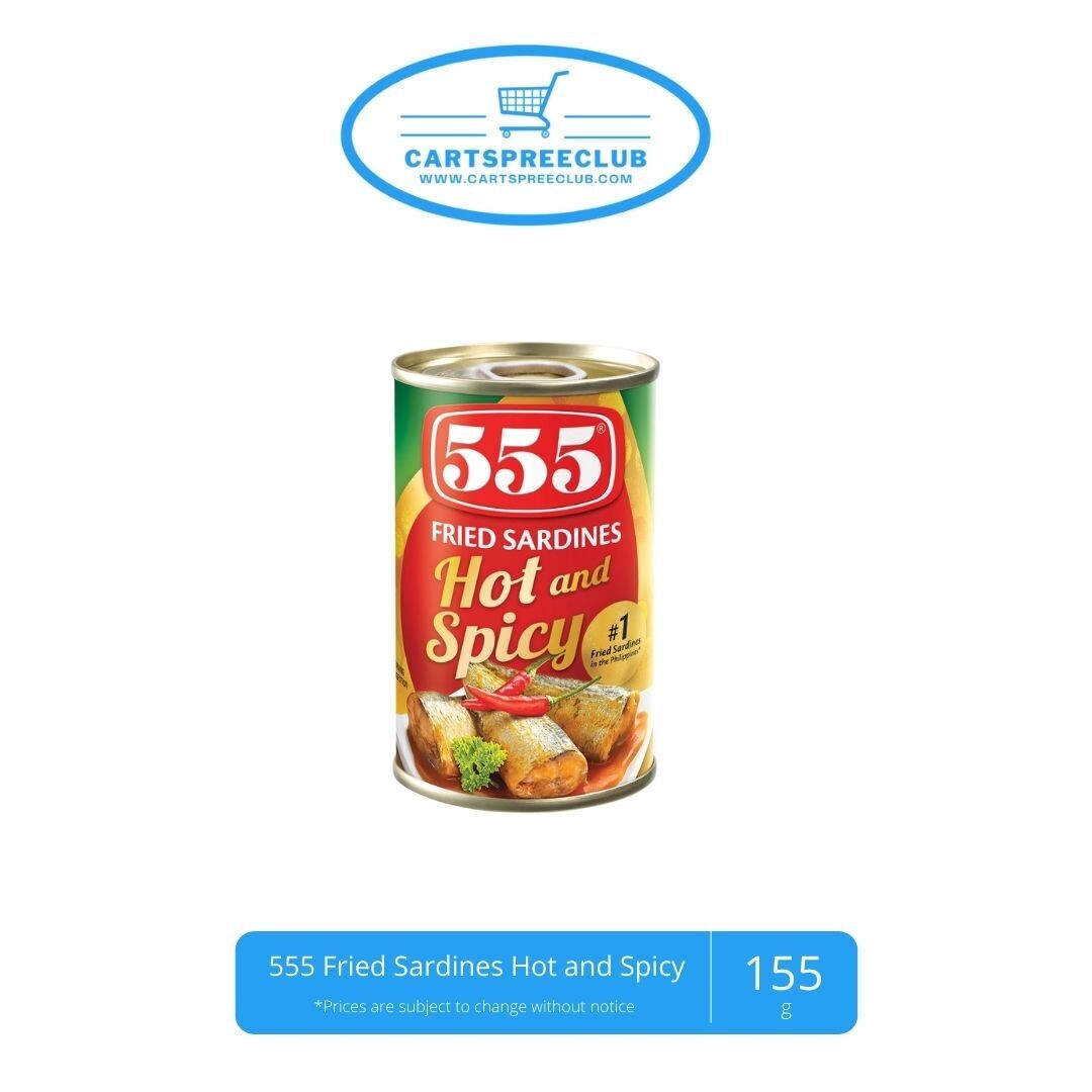 555 Fried Sardines Hot and Spicy 155g