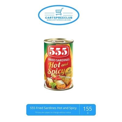 555 Fried Sardines Hot and Spicy 155g