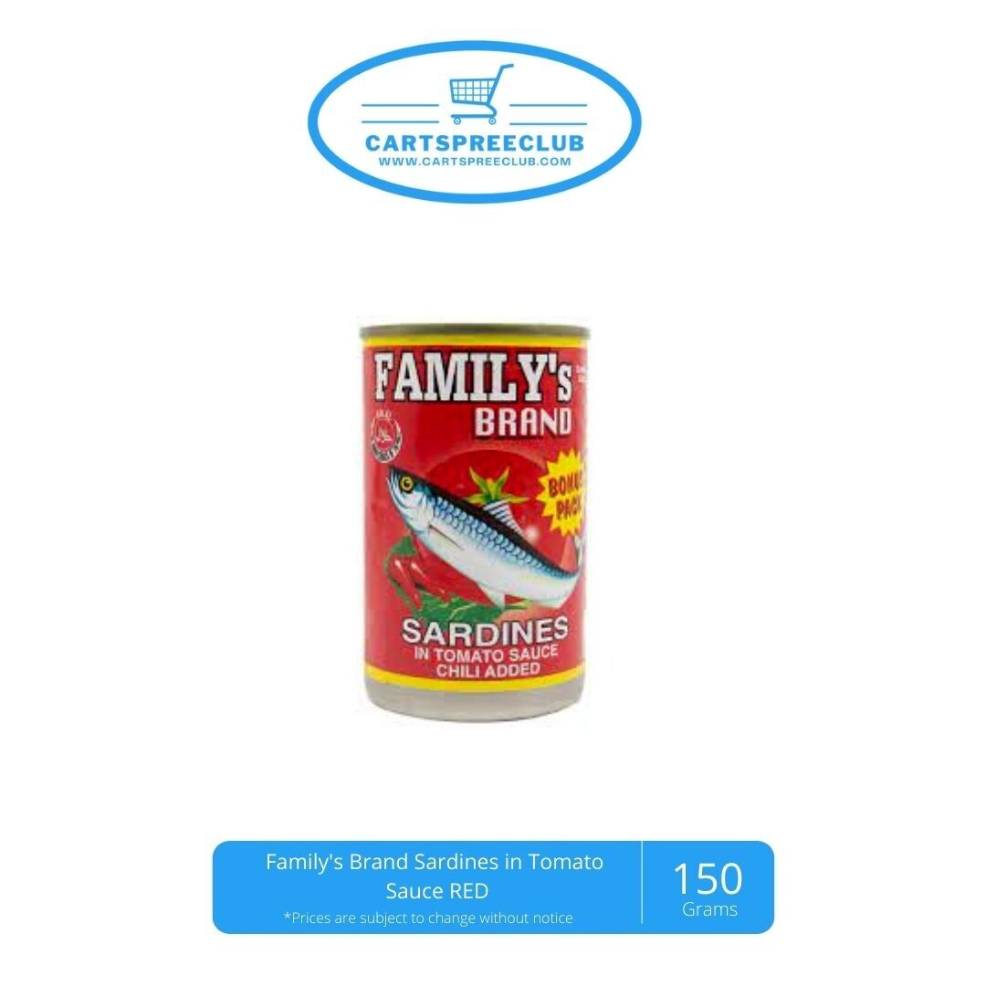 Family's Brand Sardines in Tomato Sauce with Chili Red 155g