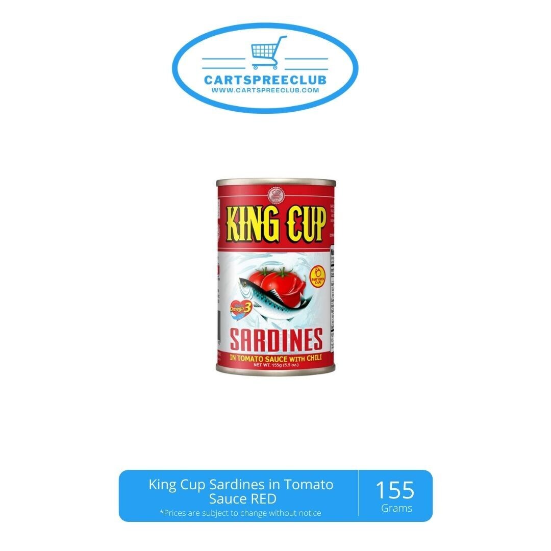 King Cup Sardines in Tomato Sauce With Chili Red 155g