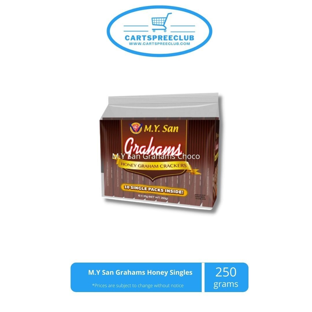 M.Y San Grahams Honey Singles 25gx10&#39;s