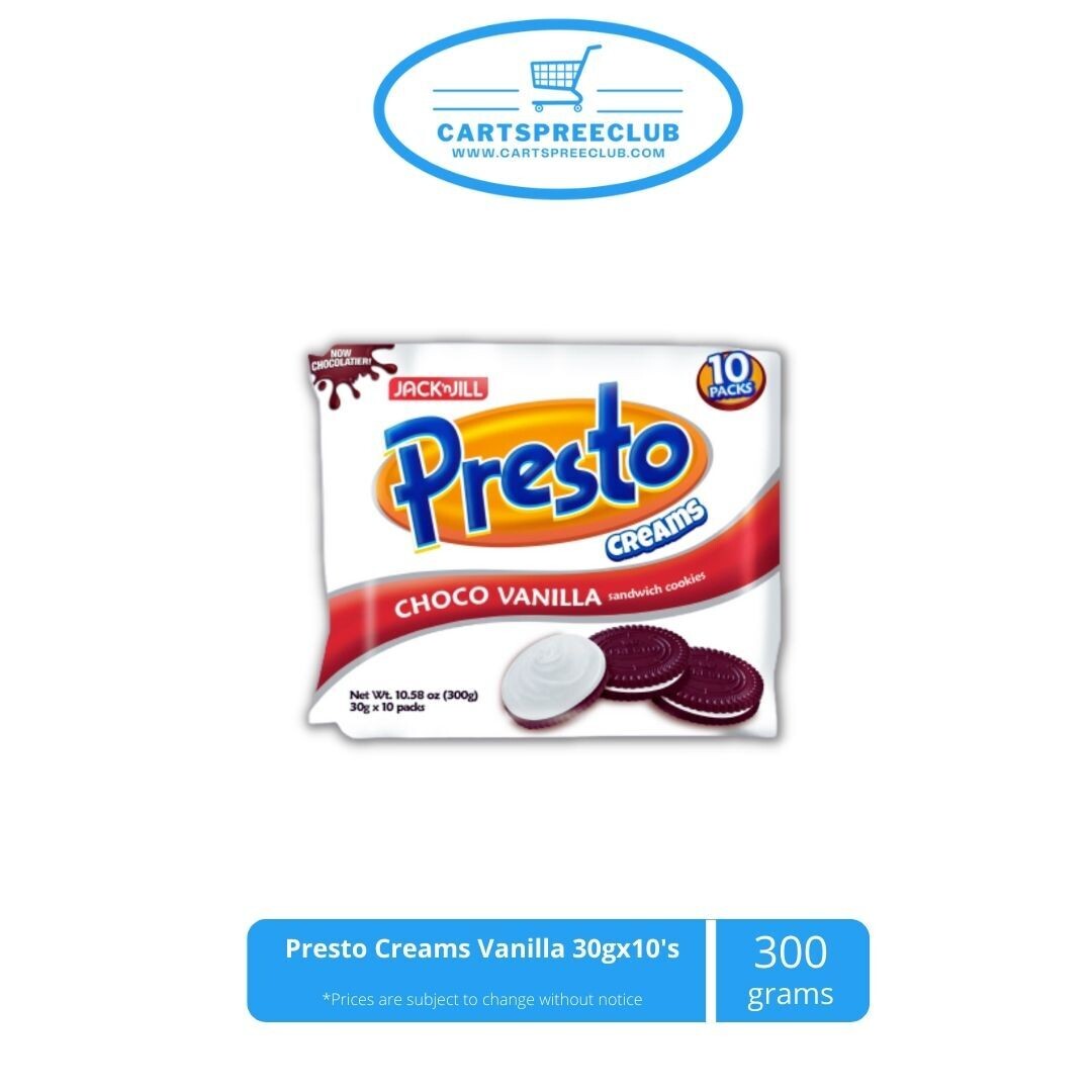 Presto Creams  Vanilla 30gx10&#39;s