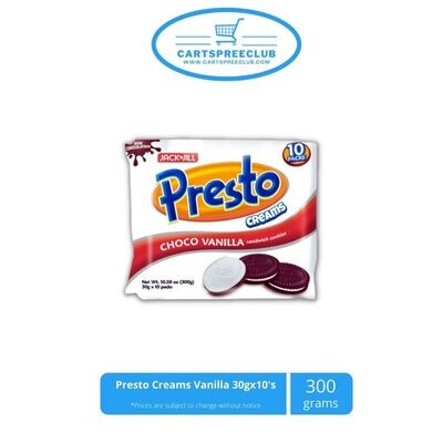 Presto Creams  Vanilla 30gx10&#39;s