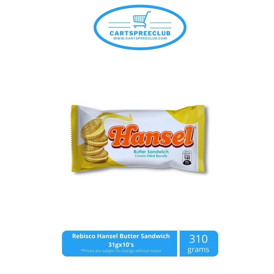 Rebisco Hansel Butter Sandwich 31gx10&#39;s