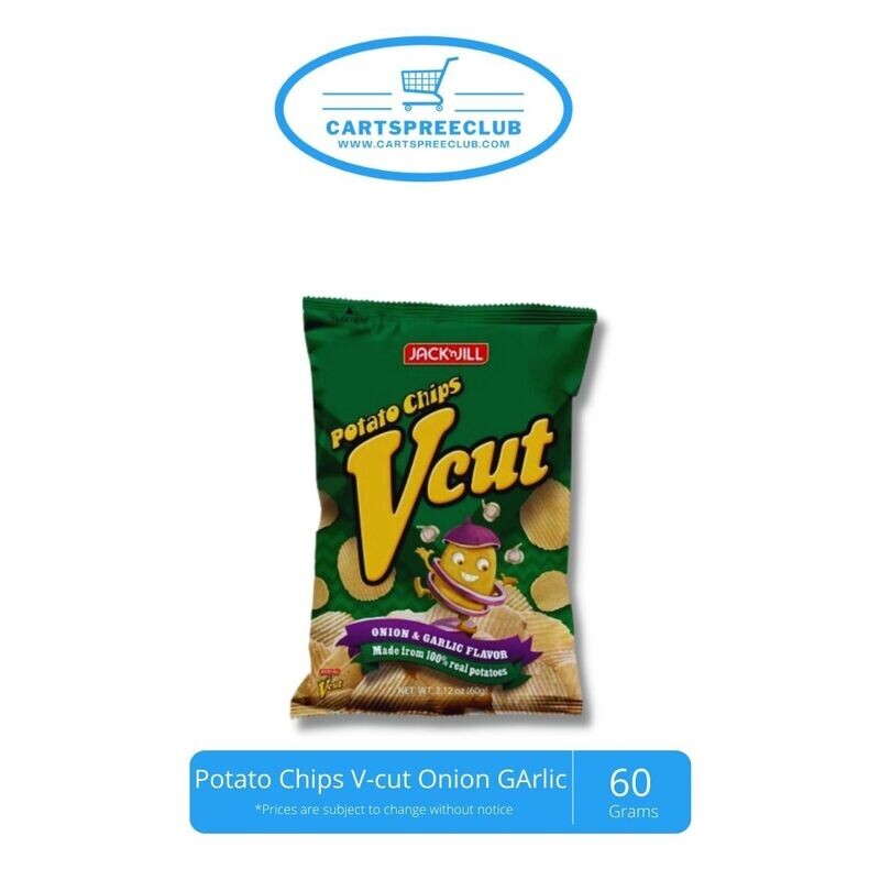 Potato Chips V-cut Onion GArlic 60g