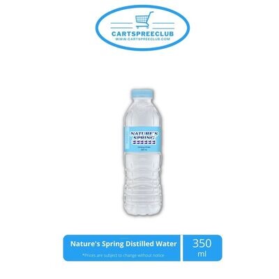 Nature&#39;s Spring Distilled Water 350ml