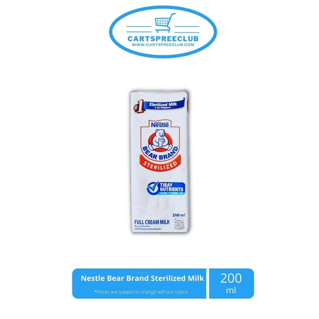 Nestle Bear Brand Sterilized Milk 200ml