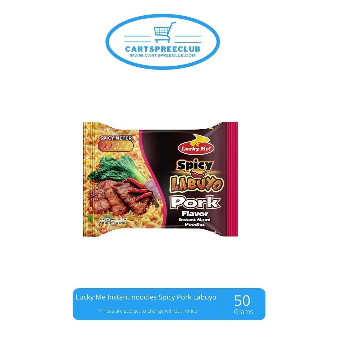 Lucky Me Instant noodles Spicy Pork Labuyo 50g