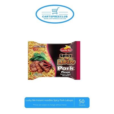 Lucky Me Instant noodles Spicy Pork Labuyo 50g