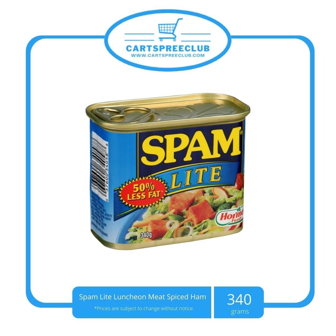 Spam Lite Luncheon Meat Spiced Ham 340g