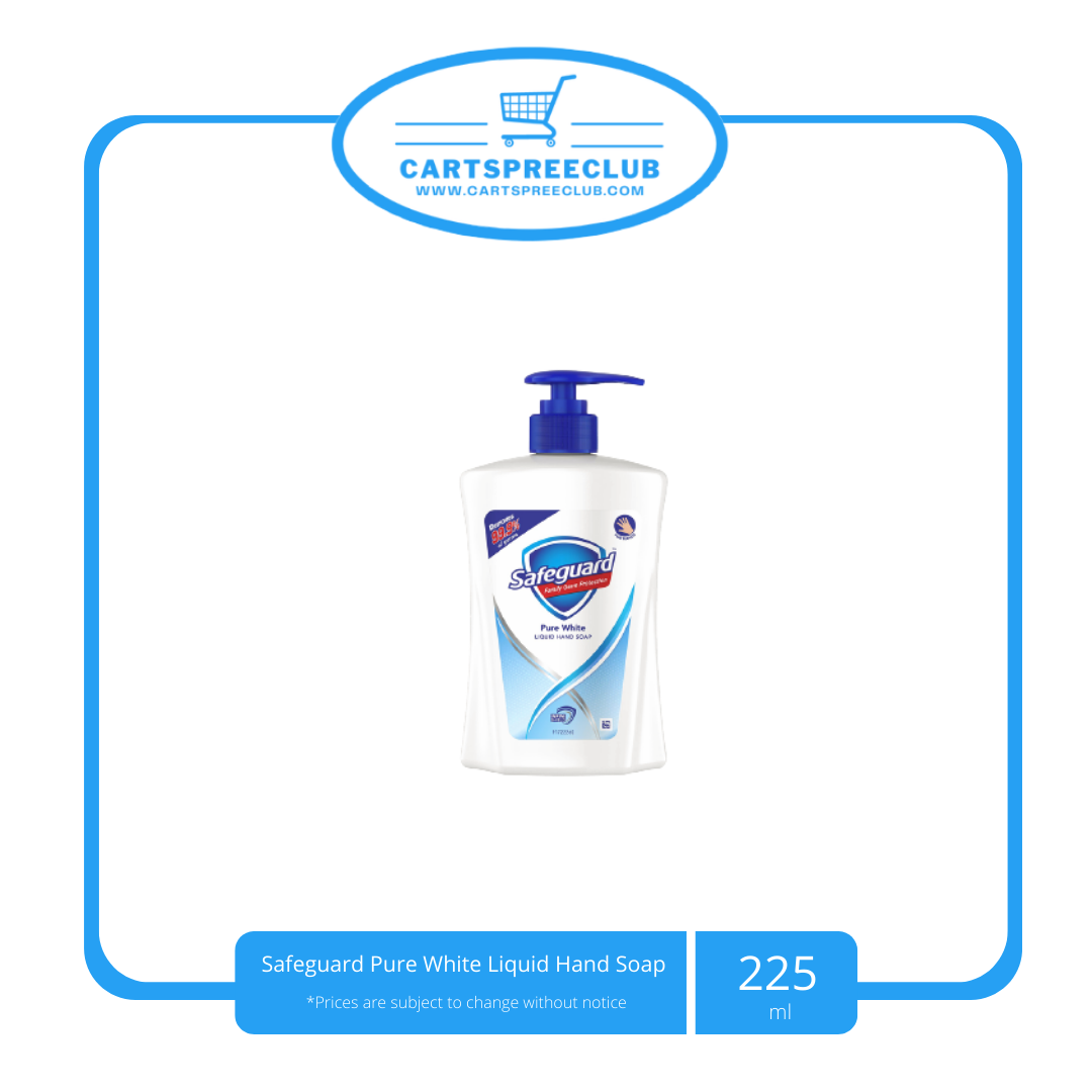 Safeguard Pure White Liquid Hand Soap 225ml
