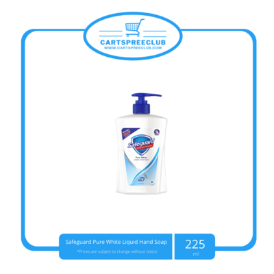 Safeguard Pure White Liquid Hand Soap 225ml
