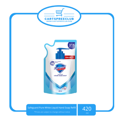 Safeguard Pure White Liquid Hand Soap 420ml Refill