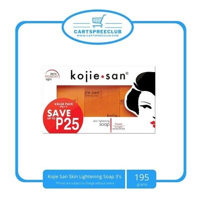 Kojie San SKin Lightening Soap 65g 3&#39;s