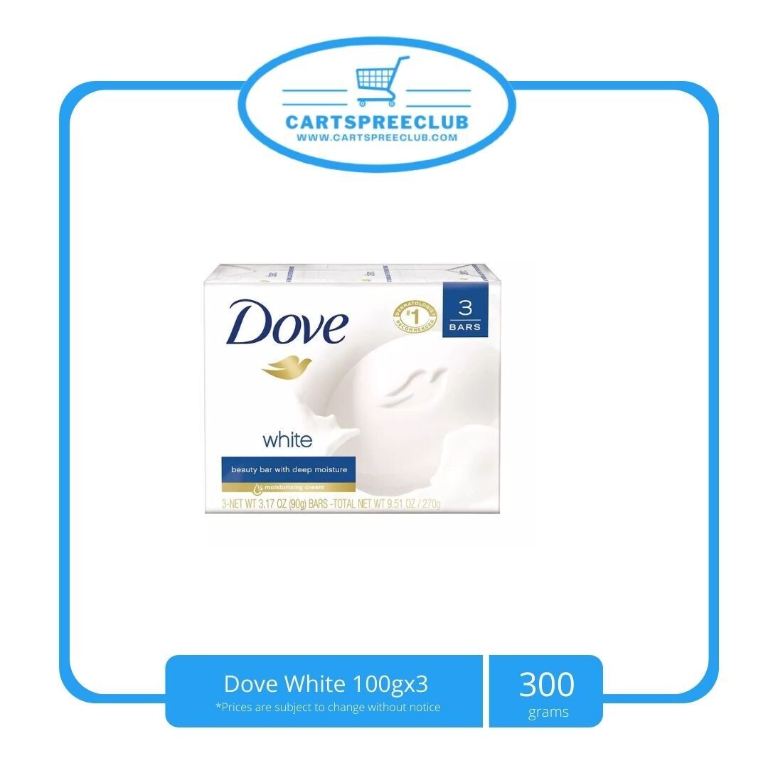 Dove White Beauty Bar 100gx3