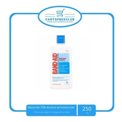 Band-Aid 70% Alcohol w/moisturizer 250ML