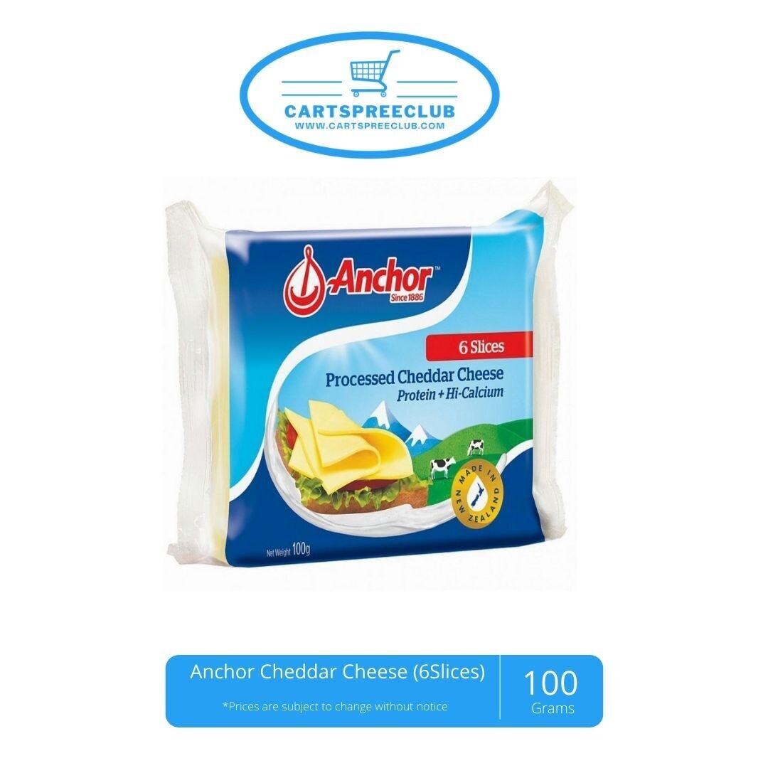 Anchor Cheddar Cheese 6 slices 100g