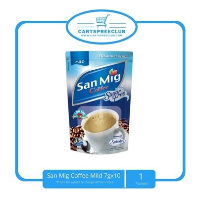 San Mig Sugar Free Coffee Mild 7g x 10