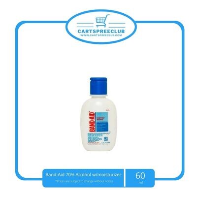 Band-Aid 70% Alcohol w/moisturizer 60ML