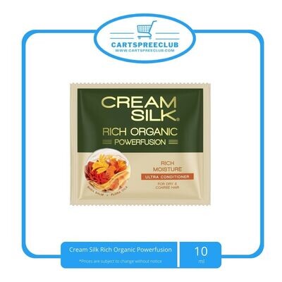 Cream Silk Rich Organic Powerfusion 10ml