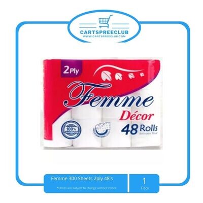 Femme 300 Sheets 2ply 48's