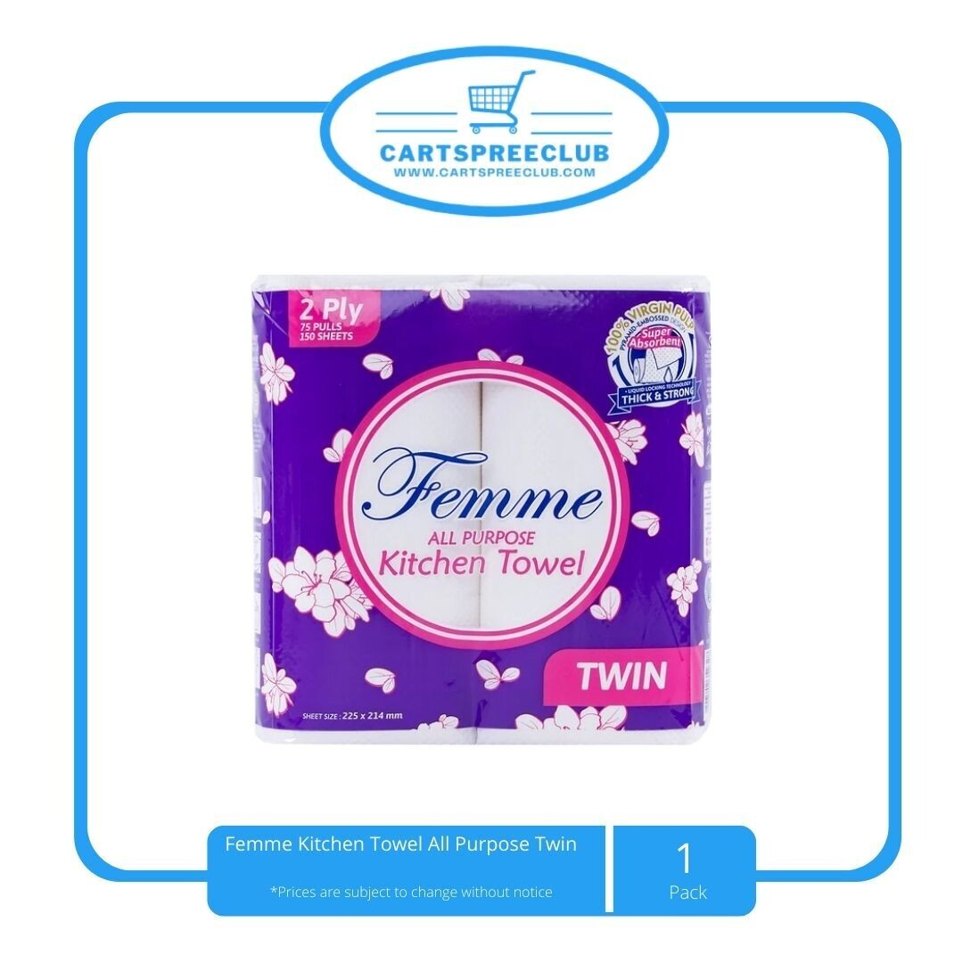 Femme Kitchen Towel All Purpose Twin