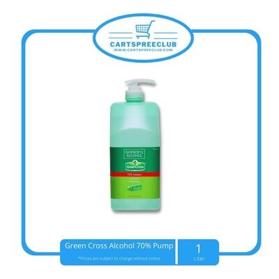 Green Cross Alcohol 70% Pump 1L