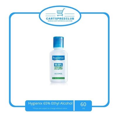 Hygienix 65% Ethyl Alcohol 60 ML