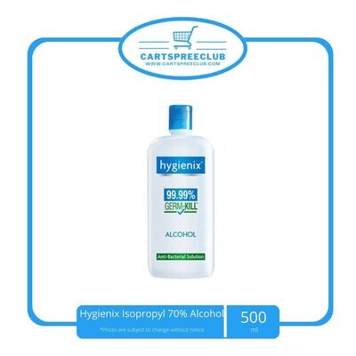Hygienix Isopropyl 70% Alcohol 500ML