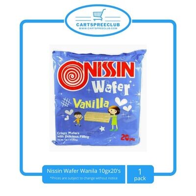 Nissin Wafer Vanilla 10gx20&#39;s