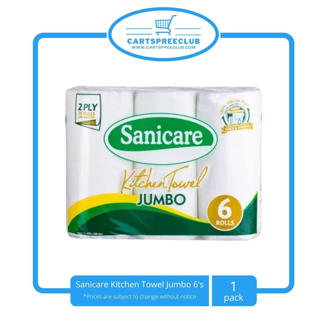 Sanicare Kitchen Towel Jumbo 6 rolls 2ply