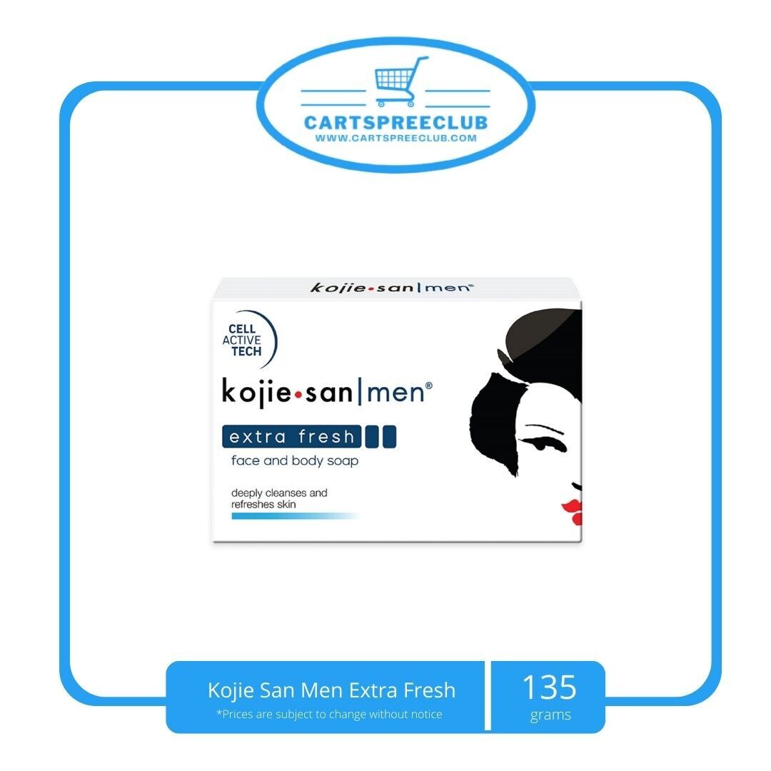 Kojie San Men Extra Fresh Face and Body Soap 135g