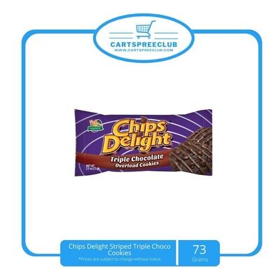 Chips Delight Striped Triple Choco Cookies 73g