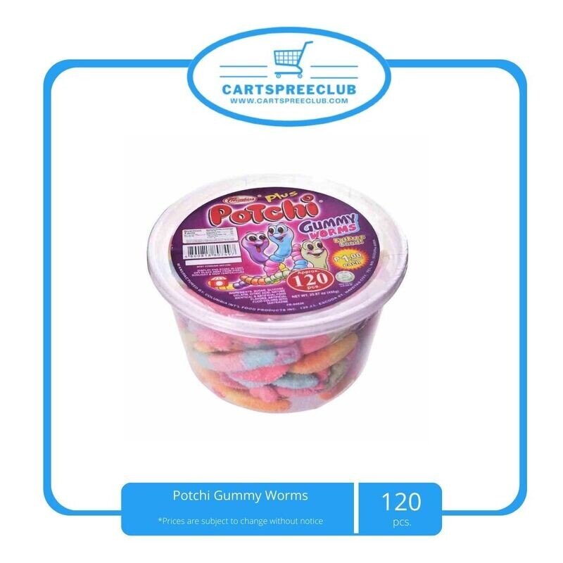 Potchi Gummy Worms 120 pcs.