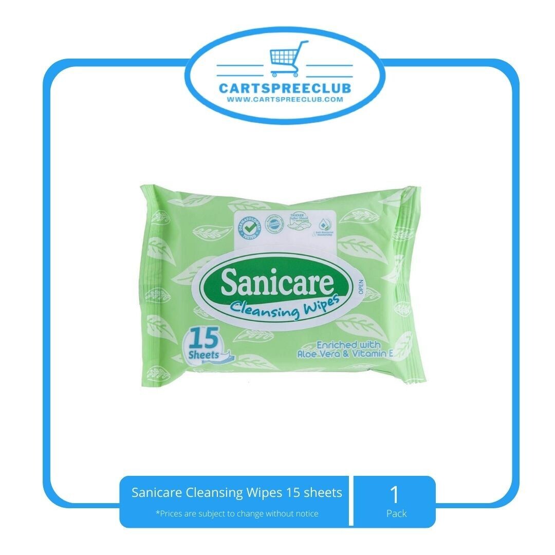 Sanicare Cleansing Wipes 15 sheets
