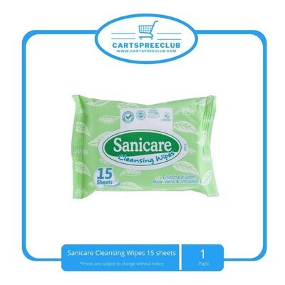 Sanicare Cleansing Wipes 15 sheets
