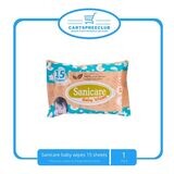 Sanicare baby wipes 15 sheets