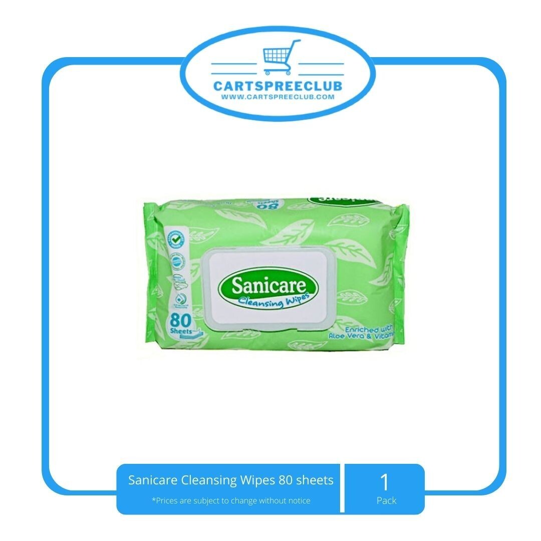 Sanicare Cleansing Wipes 80 sheets

