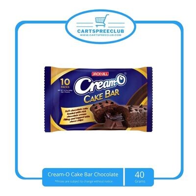 Cream-O Cake bar Chocolate 40gx10's