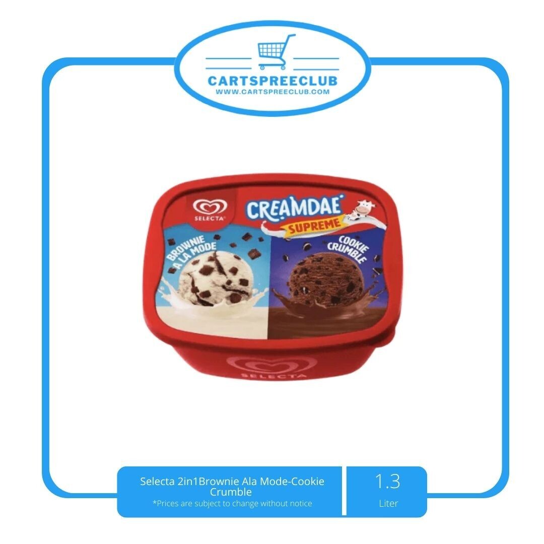 Selecta 2in1 Espesyal Brownie-Cookie Crumble 1.3 L