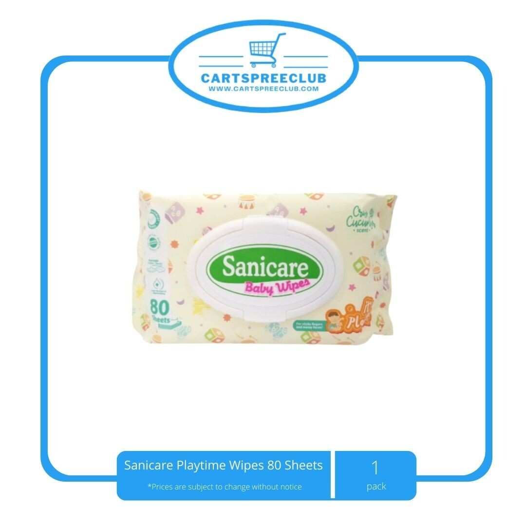Sanicare Playtime Wipes 80 sheets