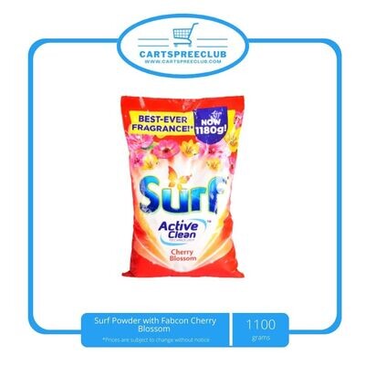 Surf Powder with Fabcon Cherry Blossom 1100g