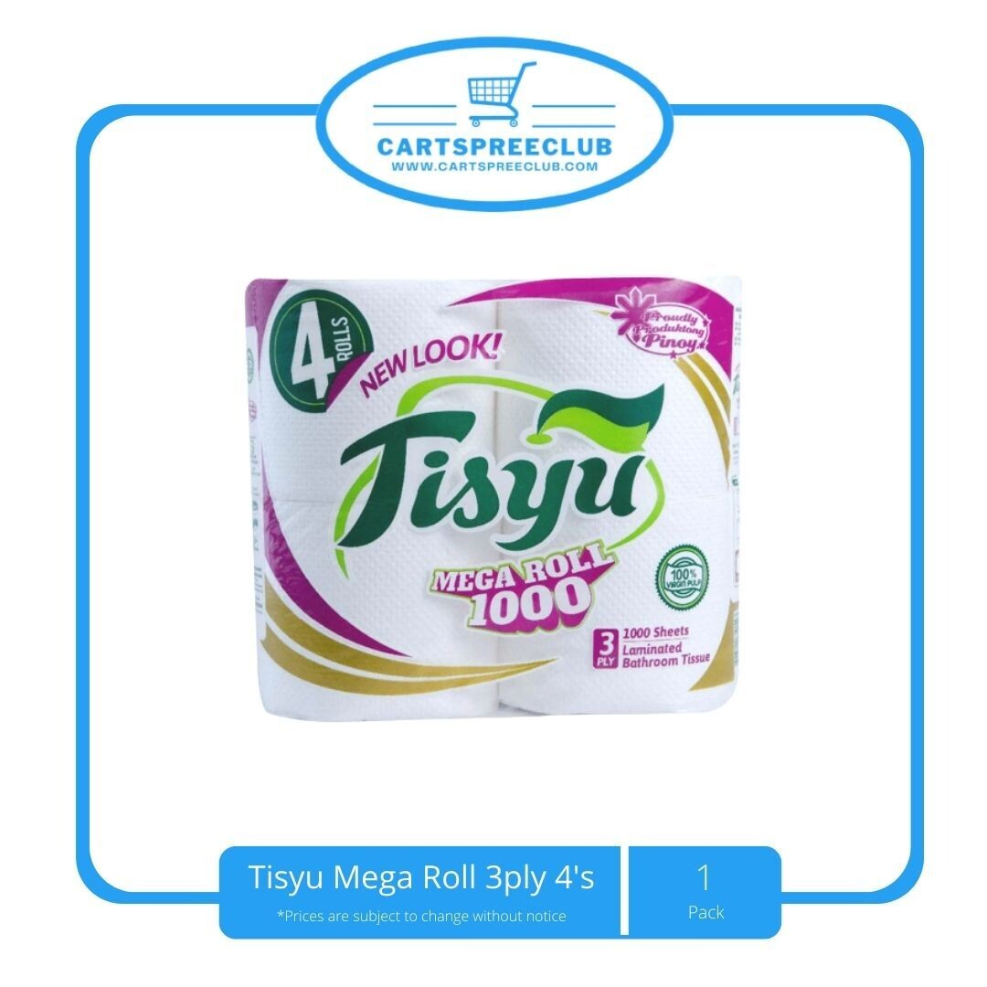 Tisyu Mega Roll 3ply 4&#39;s