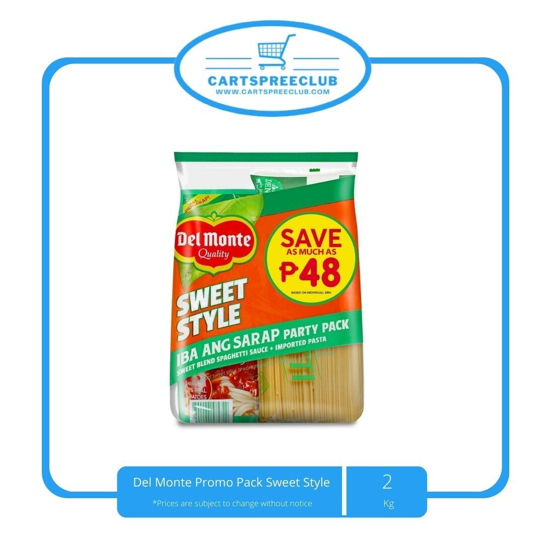 Del Monte Sweet Style Party Combo 1kg Spaghetti and 1 Kg Sauce
